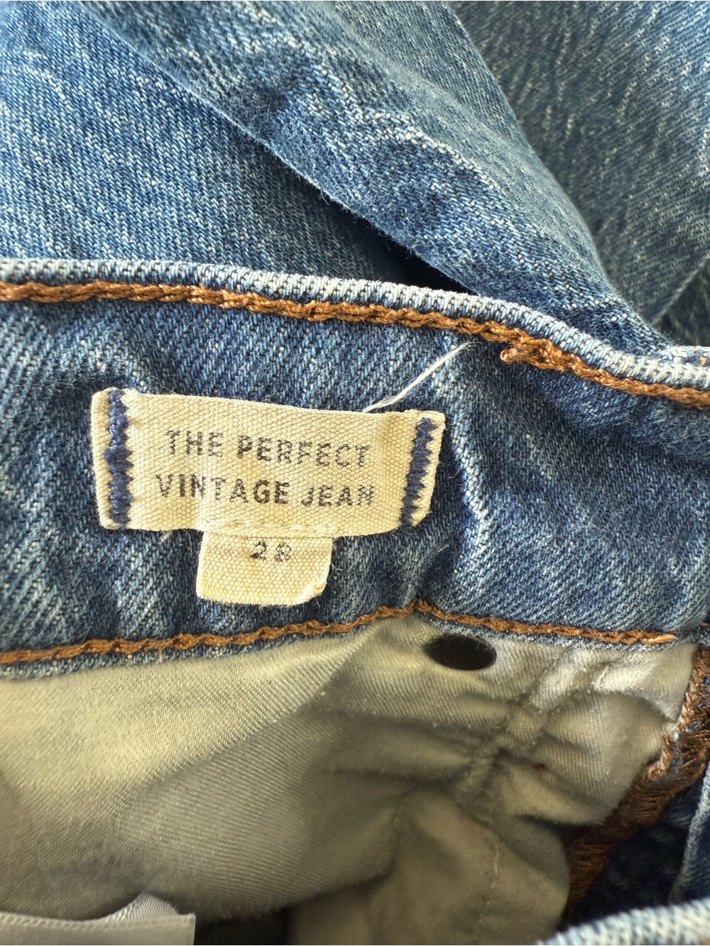 Madewell Blue The Perfect Vintage Jeans Size 28 - Picture 9 of 9
